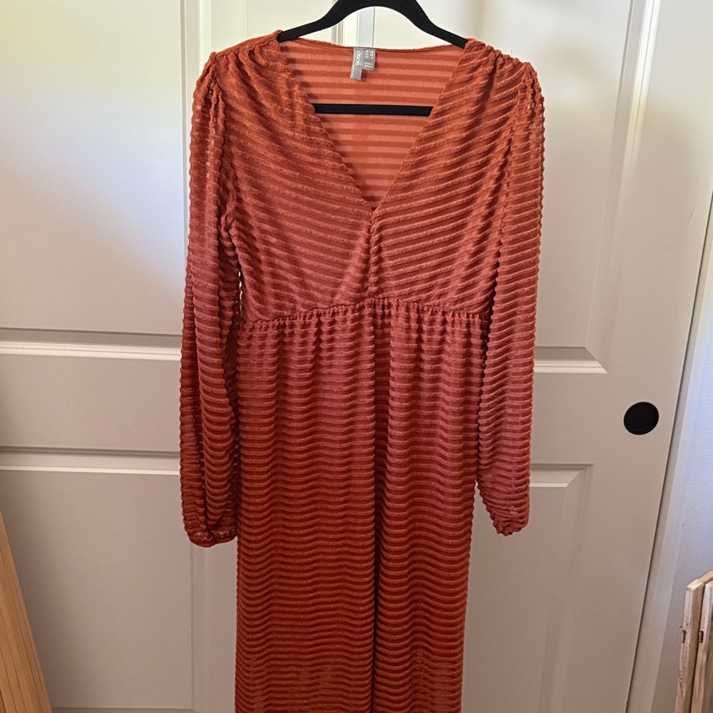 ASOS Rust Long Sleeve Dress